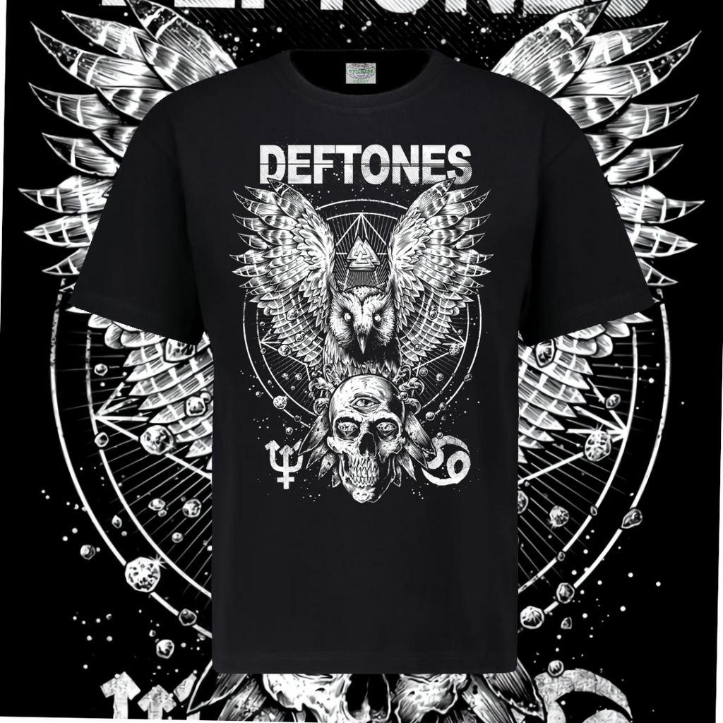 DEFTONES T-SHIRT - OWL SKULL