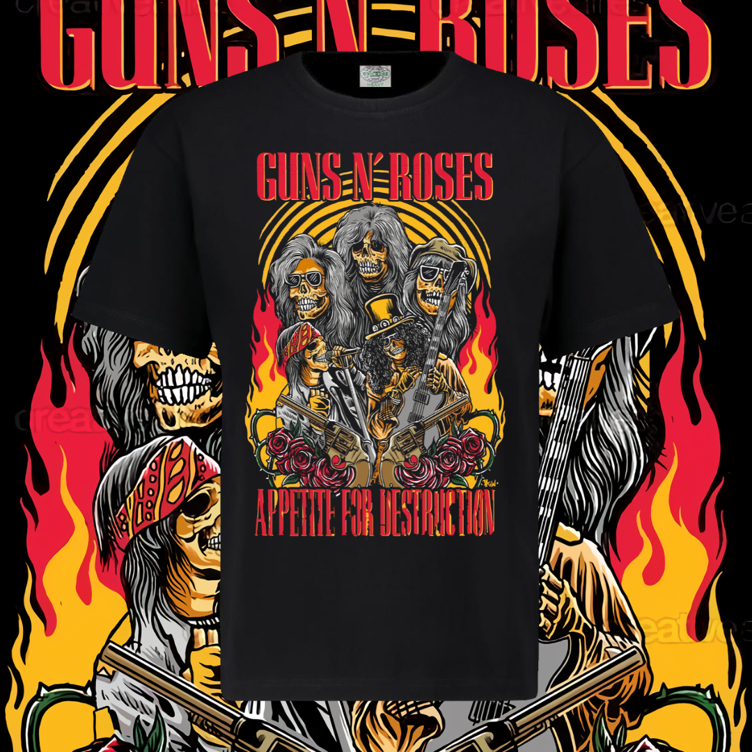 GUNS N ROSES T-SHIRT - APPETITE FOR DESTRUCTION 2