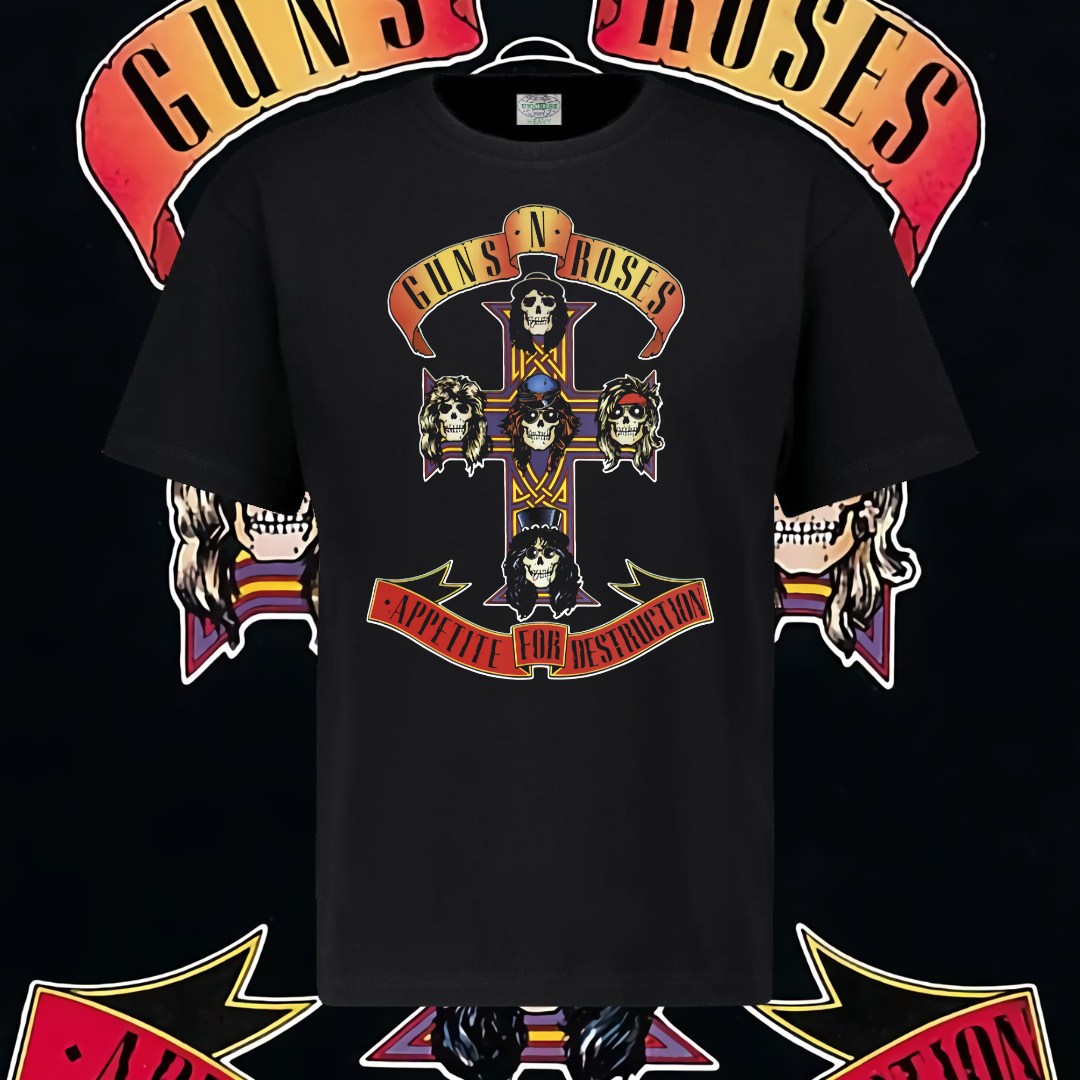 GUNS N ROSES T-SHIRT - APPETITE FOR DESTRUCTION