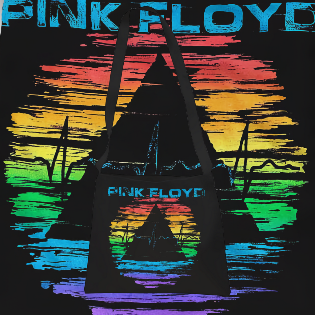 PINK FLOYD DARK SIDE OF THE MOON COLORS TOTEBAG