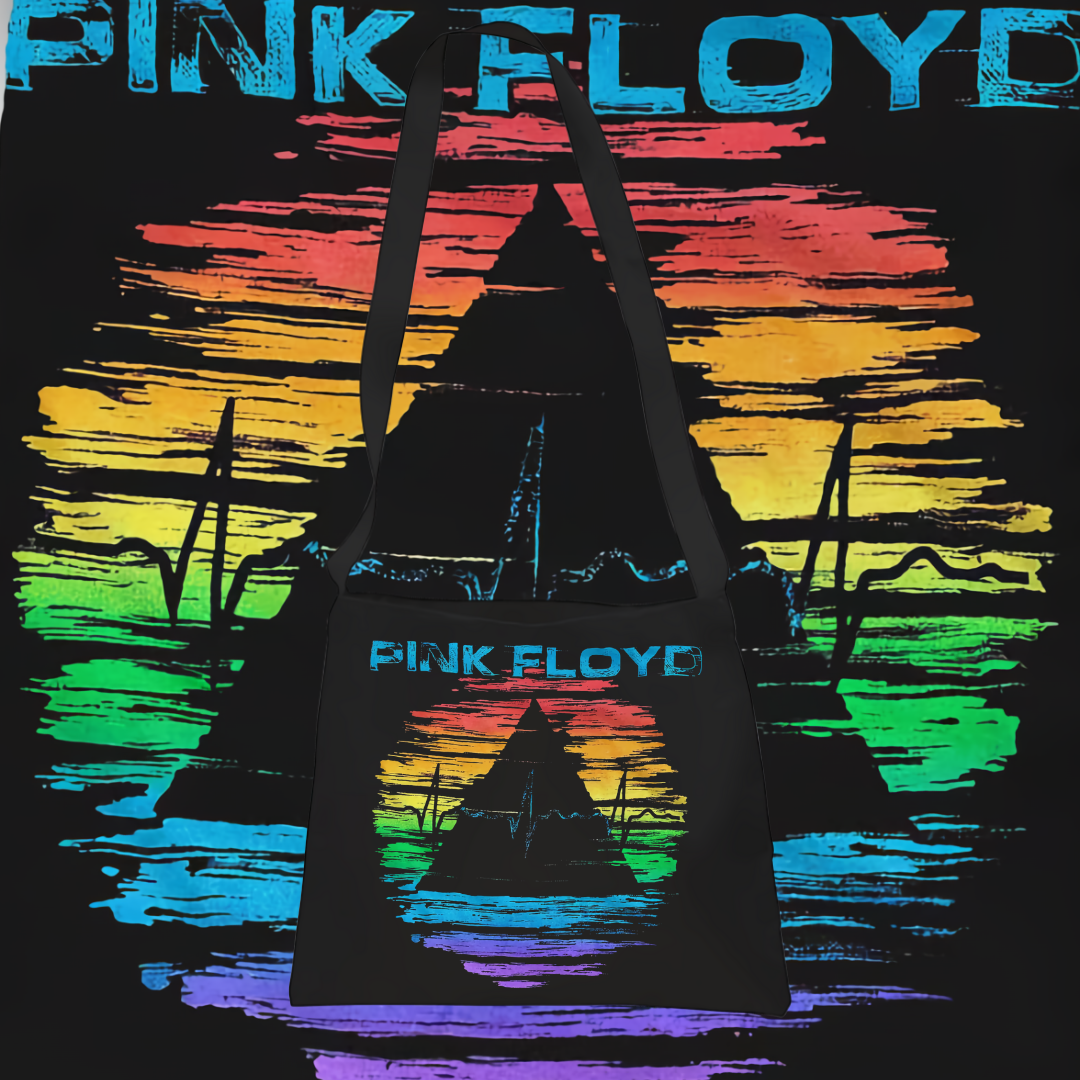 PINK FLOYD DARK SIDE OF THE MOON COLORS TOTEBAG