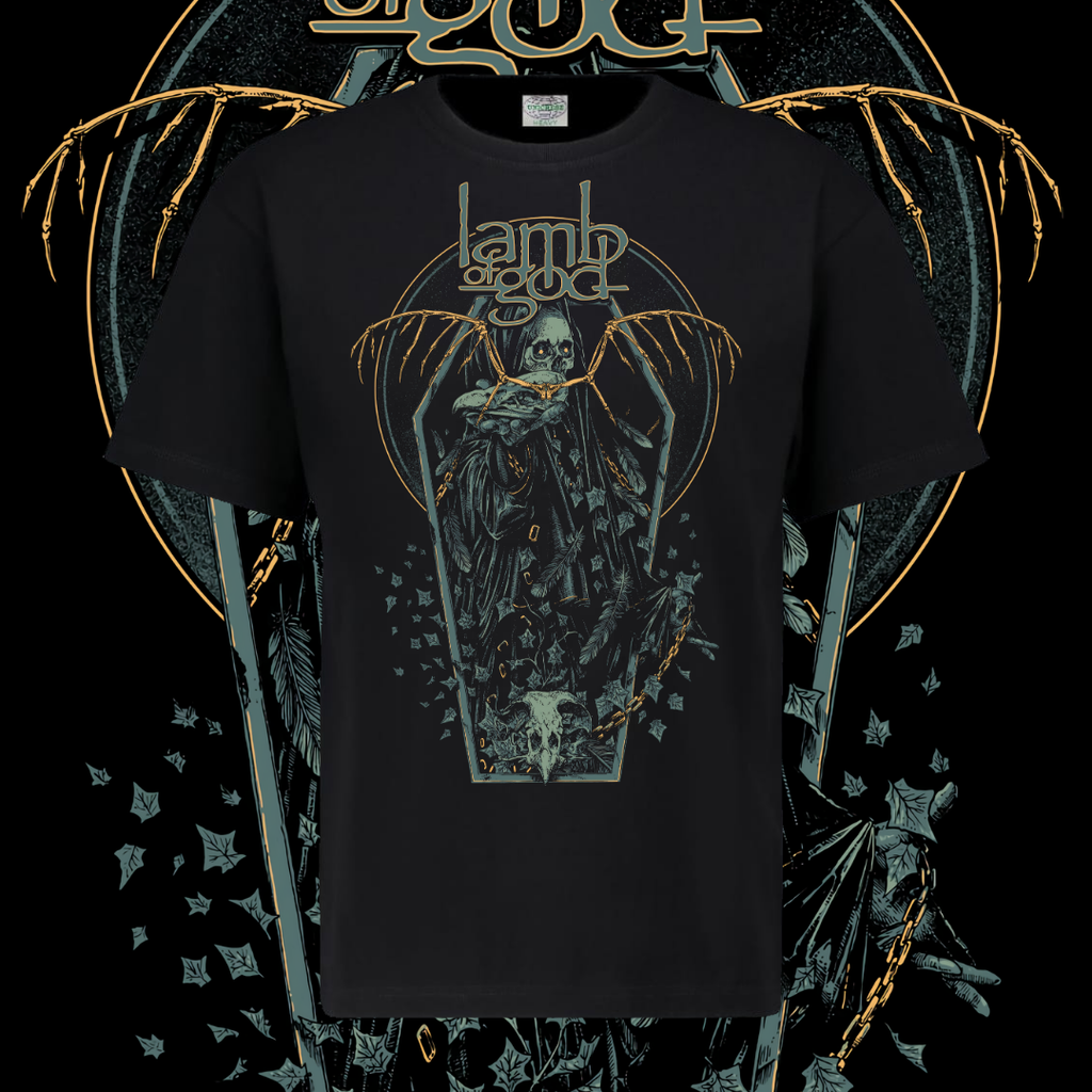 LAMB OF GOD T-SHIRT - REAPER COFFIN