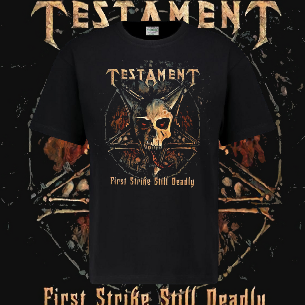 TESTAMENT T-SHIRT - FIRST STRIKE STILL DEADLY