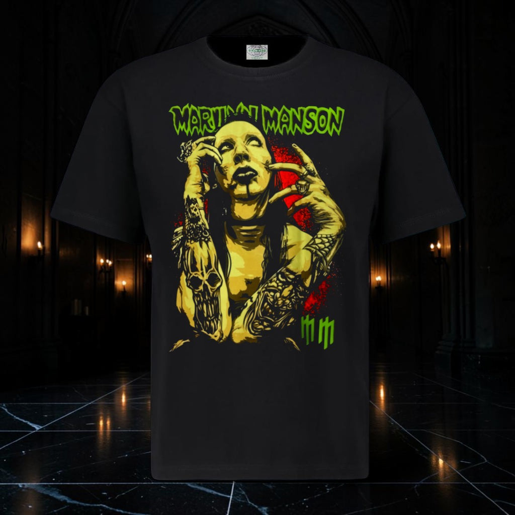 MARILYN MANSON T-SHIRT - TAINTED PORTRAIT