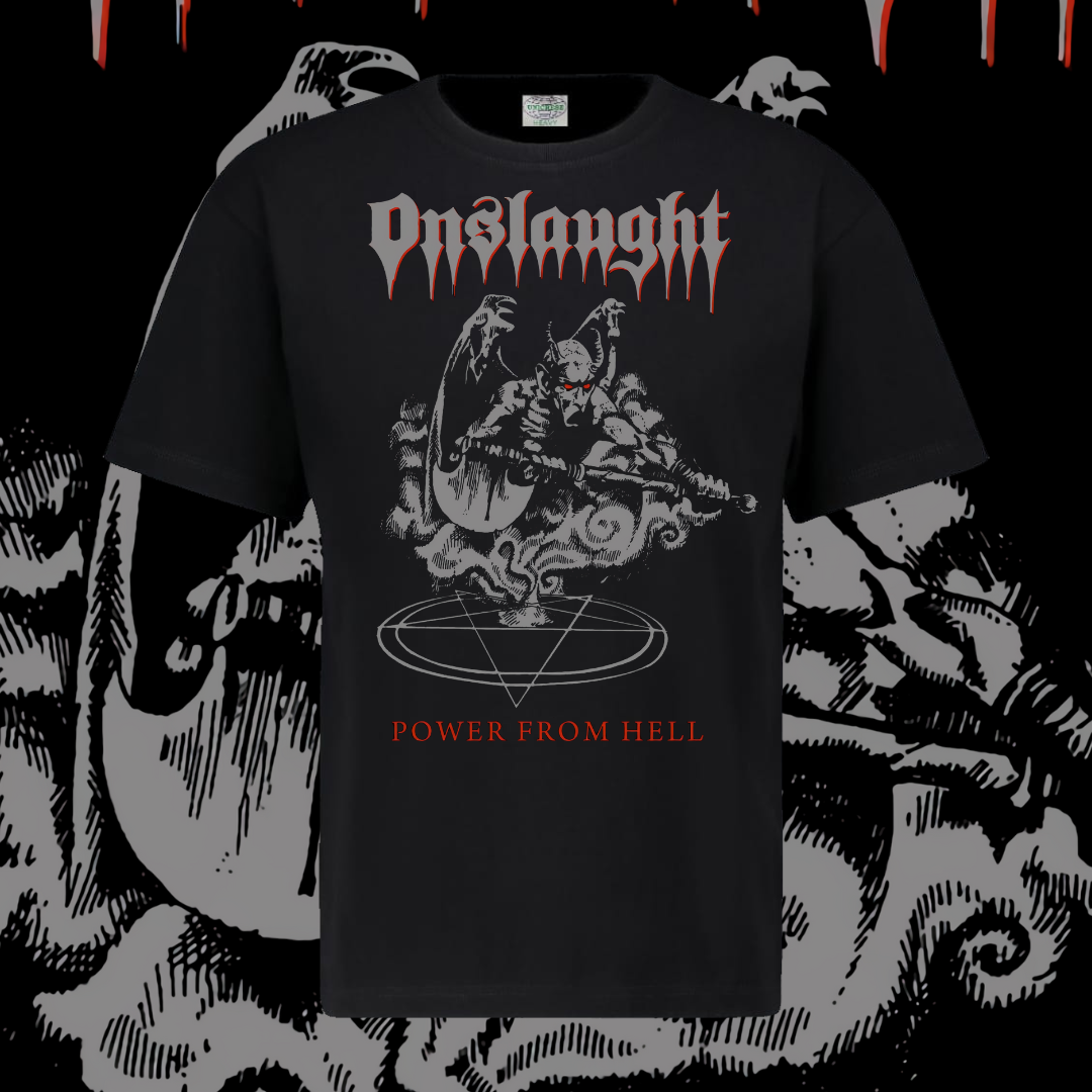 ONSLAUGHT T-SHIRT - POWER FROM HELL