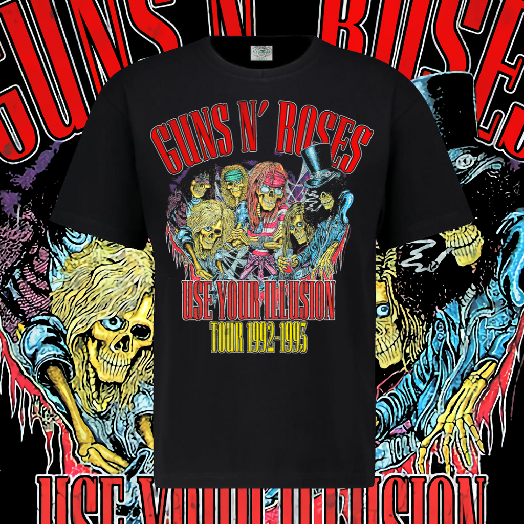 GUNS N ROSES T-SHIRT - USE YOUR ILLUSION TOUR 1992-1993