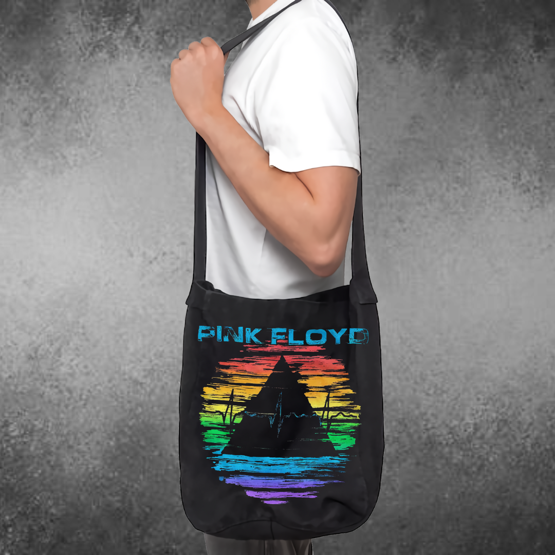 PINK FLOYD DARK SIDE OF THE MOON COLORS TOTEBAG