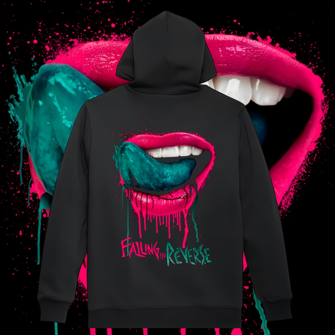 FALLING IN REVERSE HOODIE - BLUE TONGUE