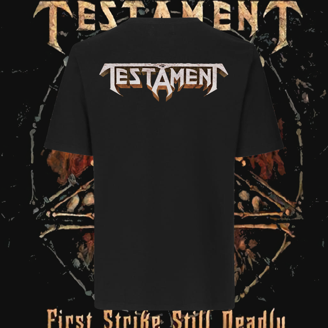 TESTAMENT T-SHIRT - FIRST STRIKE STILL DEADLY