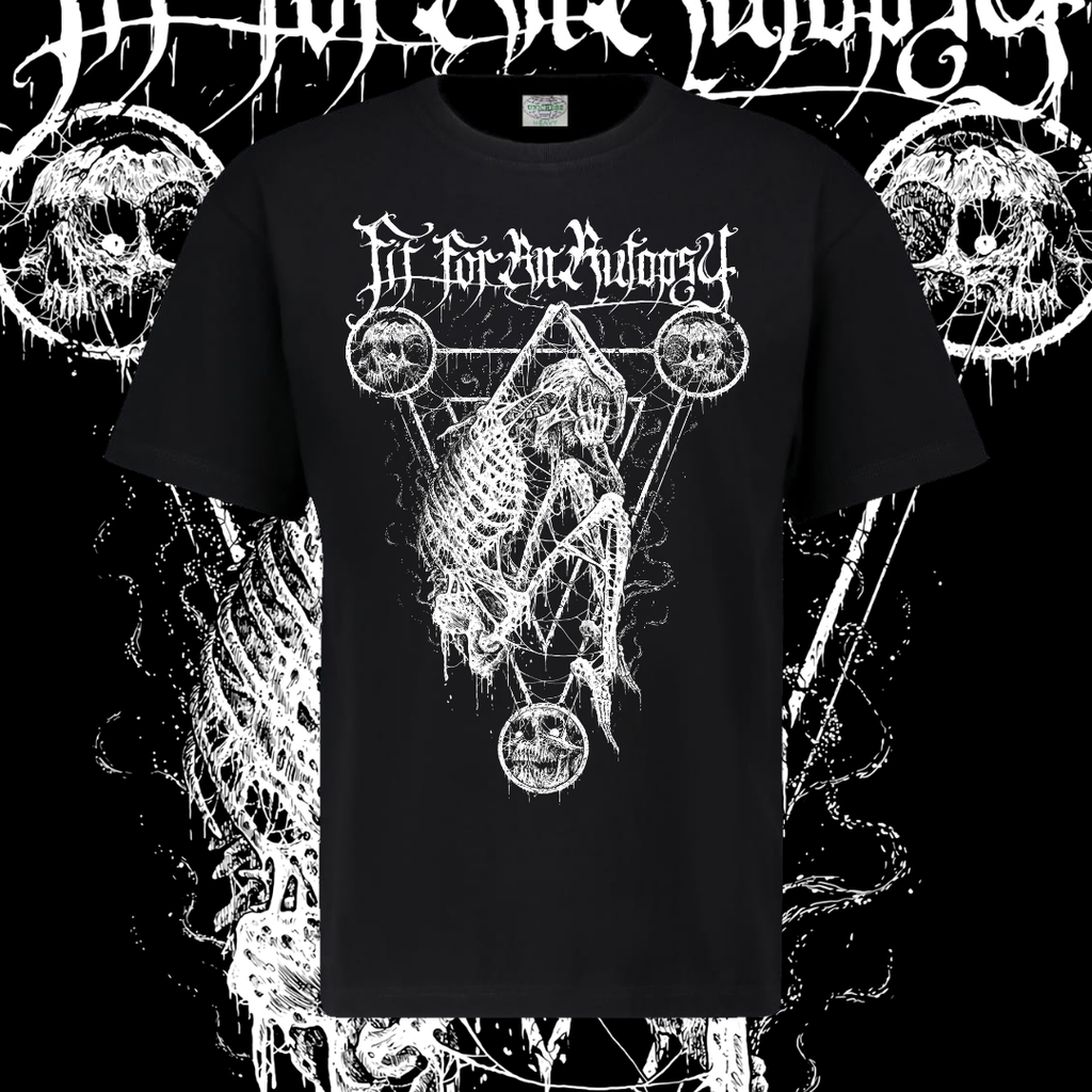 FIT FOR AN AUTOPSY T-SHIRT - SKELETAL GEOMETRY