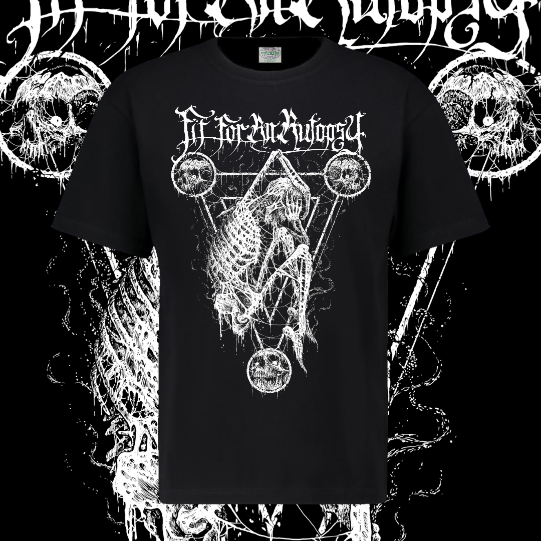FIT FOR AN AUTOPSY T-SHIRT - SKELETAL GEOMETRY