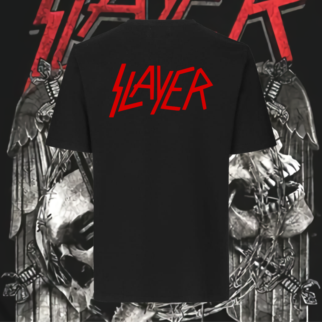 SLAYER T-SHIRT - EAGLE SKULLS