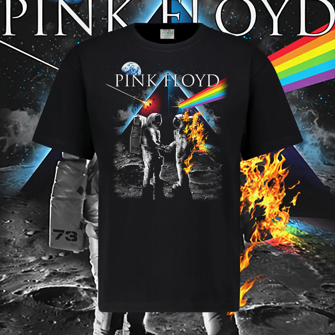 PINK FLOYD T-SHIRT - WISH YOU WERE HERE DARK SIDE OF THE MOON