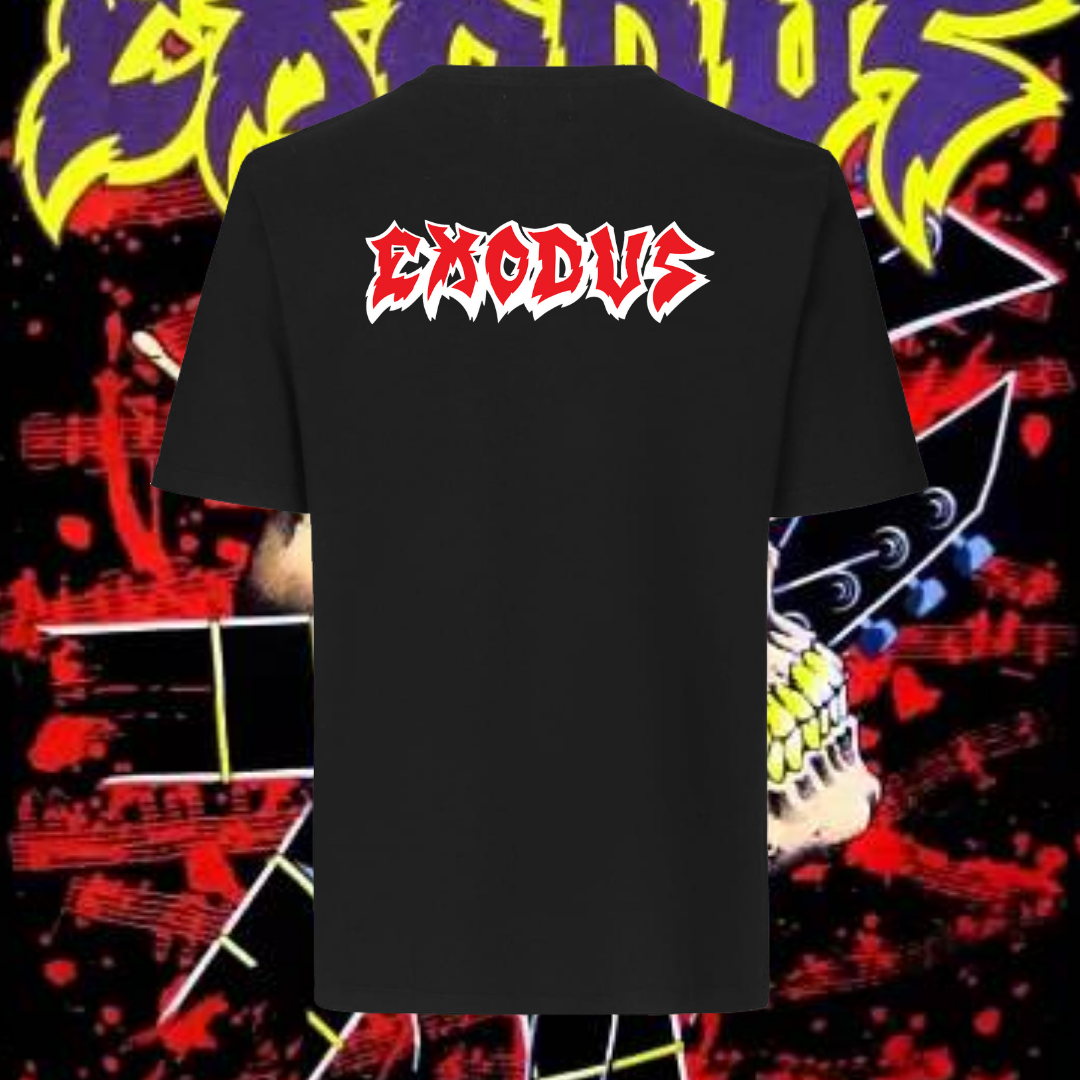 EXODUS T-SHIRT - GUITAR SKULL CRUSH
