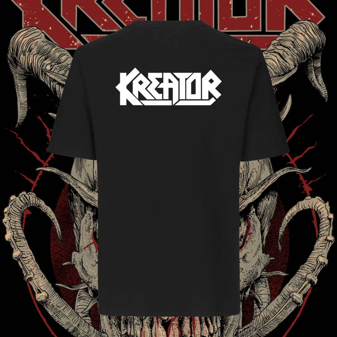 KREATOR T-SHIRT - SKULL ANTLERS
