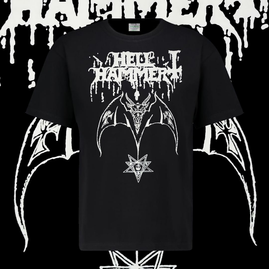 HELL HAMMER T-SHIRT - CLASSIC LOGO