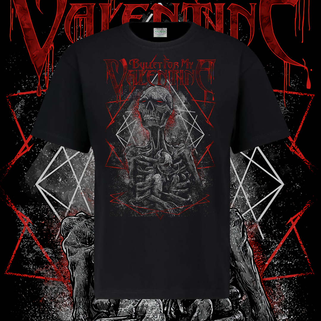 BULLET FOR MY VALENTINE T-SHIRT - SKELETAL SENSES