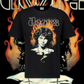 THE DOORS T-SHIRT - JIM MORRISON FLAMES