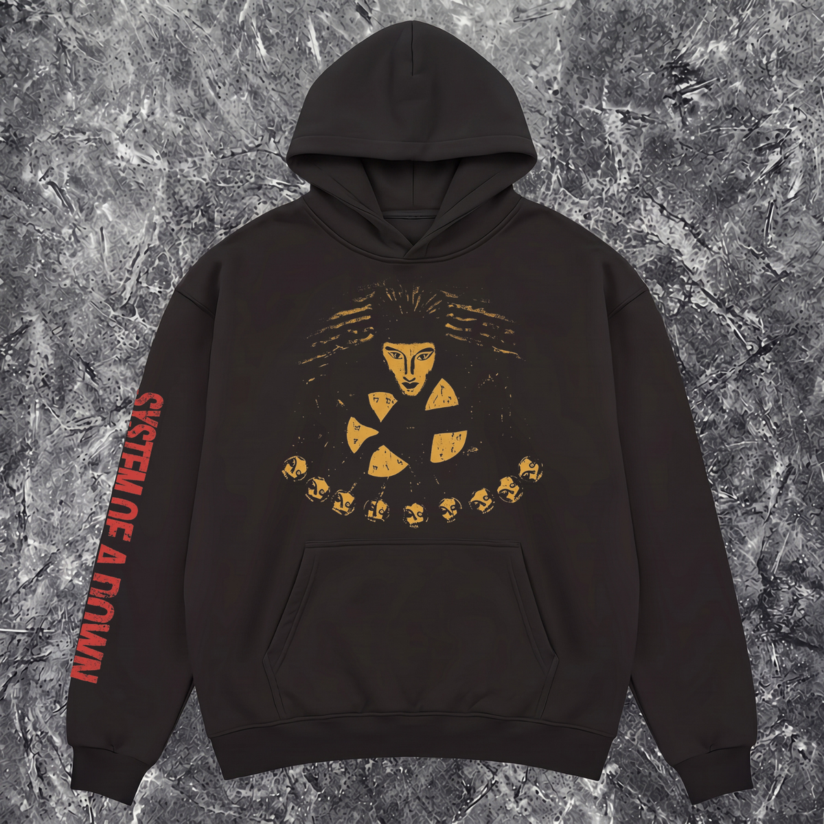SYSTEM OF A DOWN SLEEVE HOODIE - HYPNOTIZE