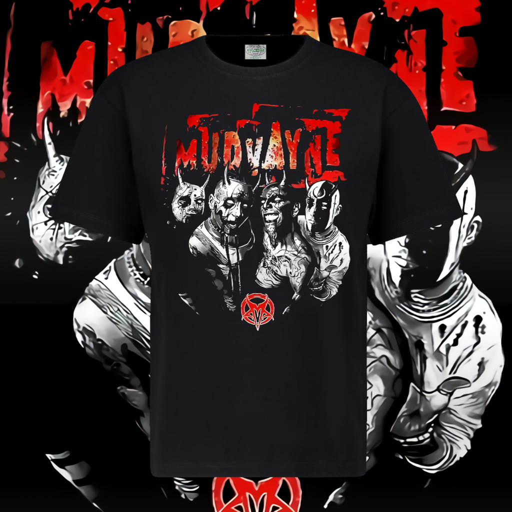 MUDVAYNE T-SHIRT - MASKED MEMBERS