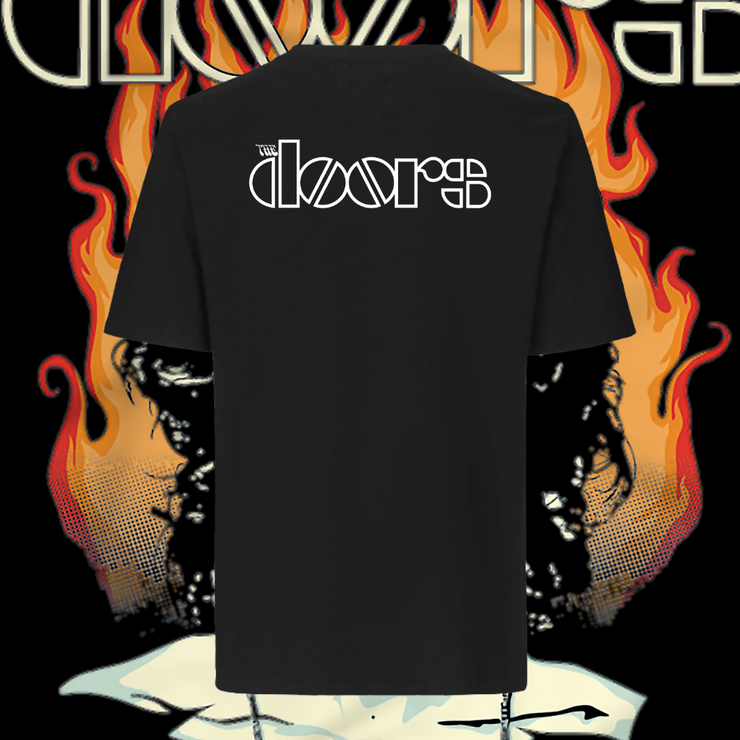 THE DOORS T-SHIRT - JIM MORRISON FLAMES