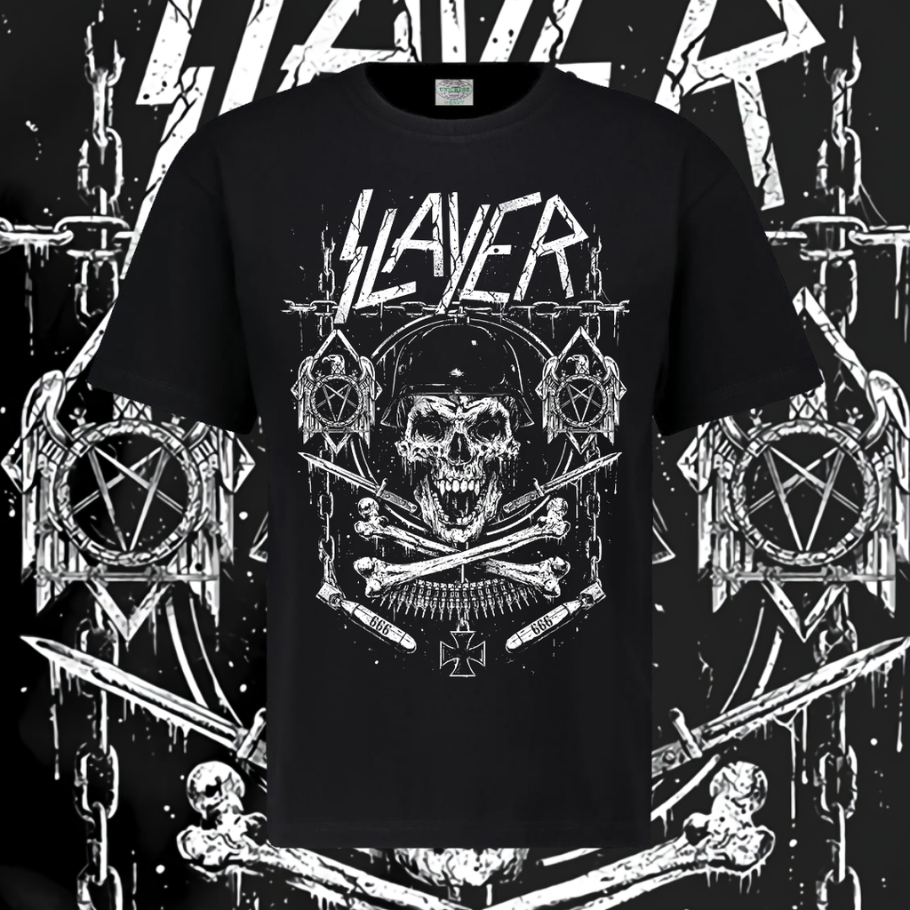 SLAYER T-SHIRT - SKELETON SOLDIER
