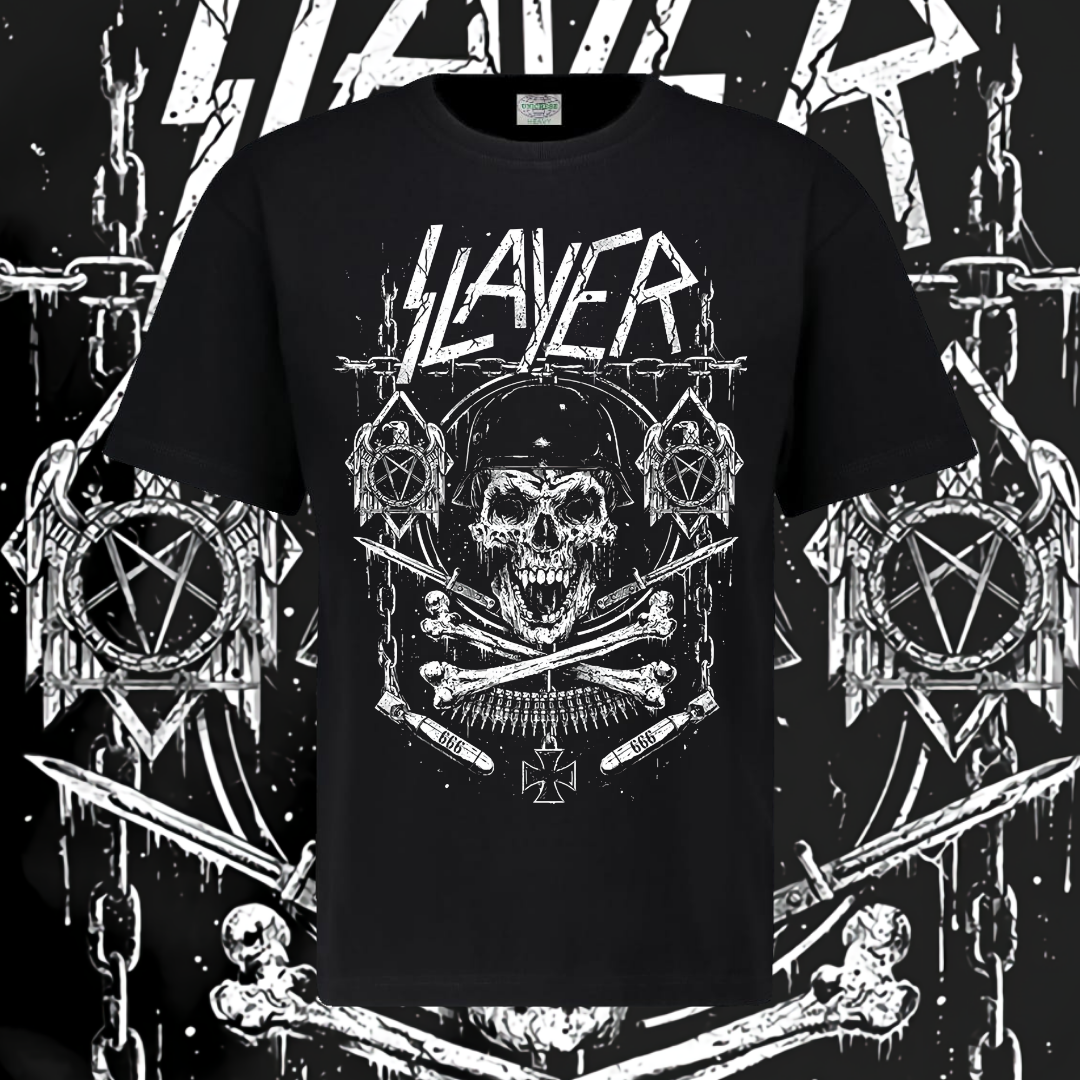 SLAYER T-SHIRT - SKELETON SOLDIER