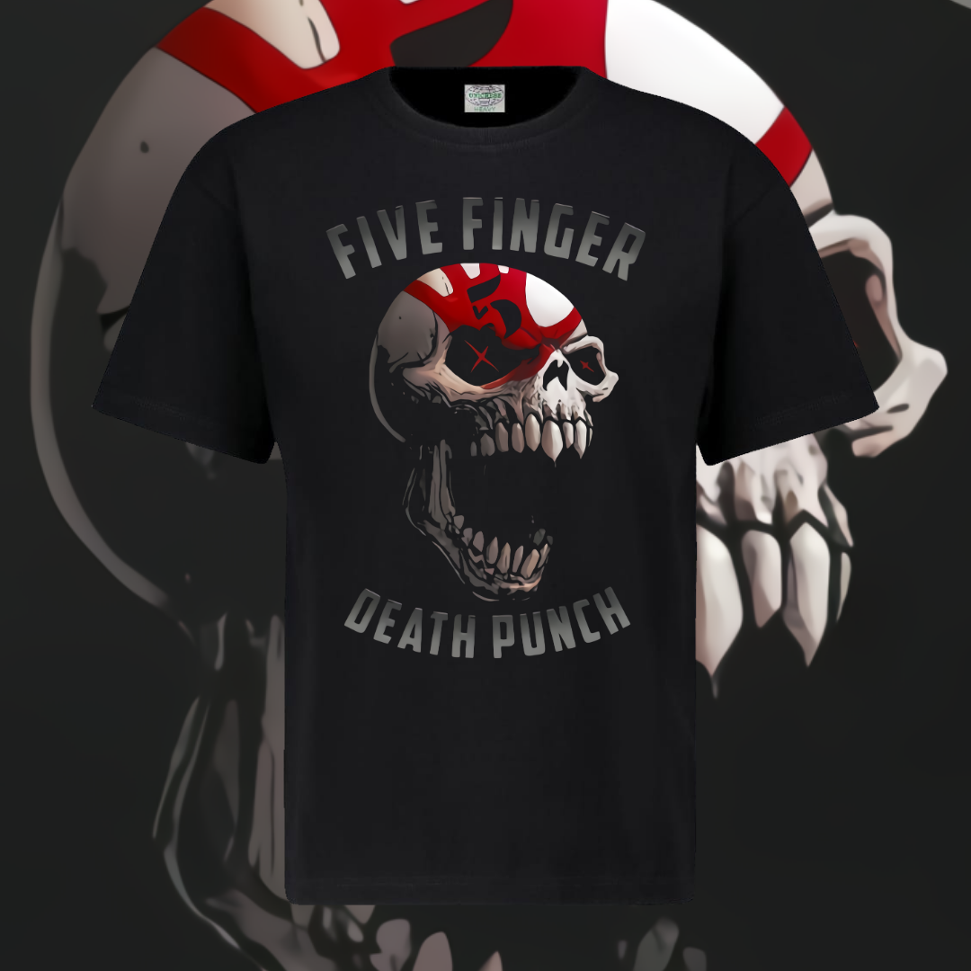 FIVE FINGER DEATH PUNCH T-SHIRT - SKULL PUNCH