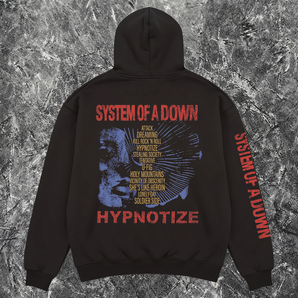 SYSTEM OF A DOWN SLEEVE HOODIE - HYPNOTIZE