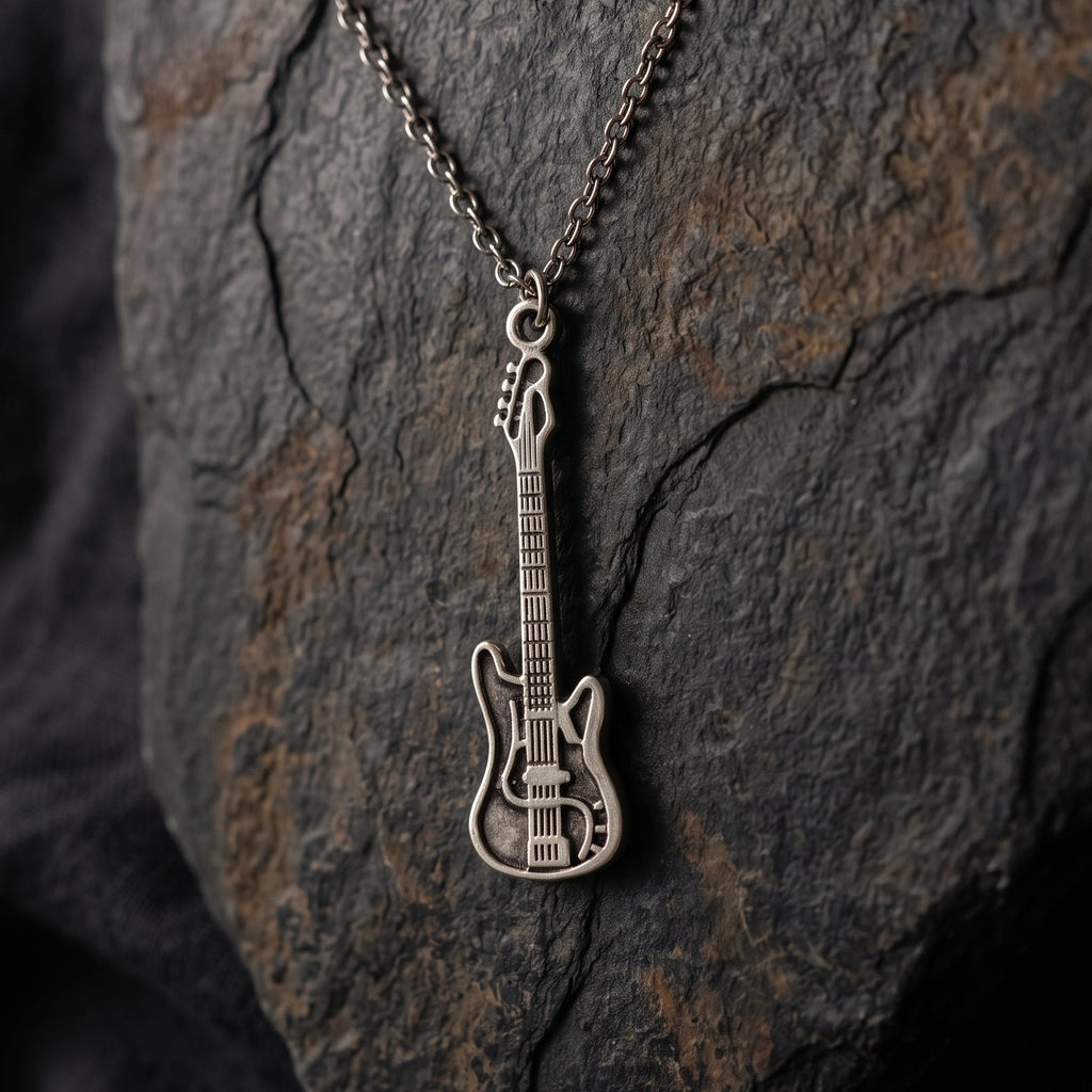 Handmade Bass Guitar Necklace