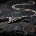 Flaming Flying V Guitar Necklace