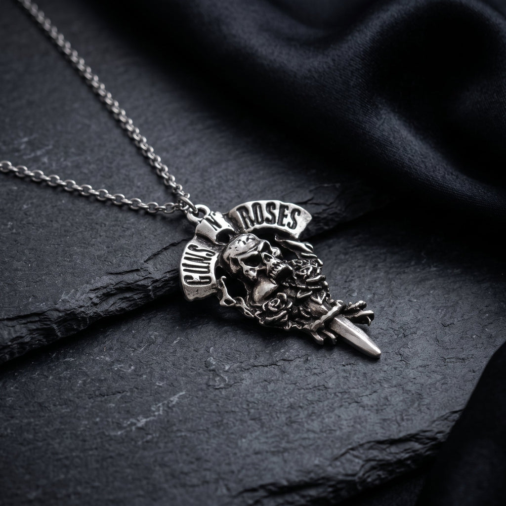 Guns N' Roses Skull Design Necklace