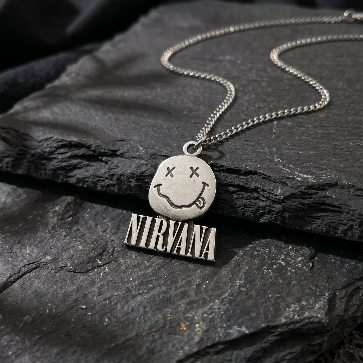 Nirvana Smiley Face Logo Necklace