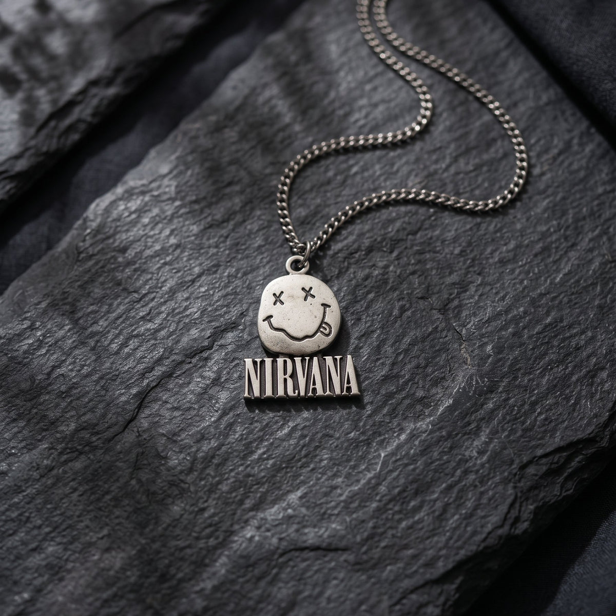 Nirvana Smiley Face Logo Necklace