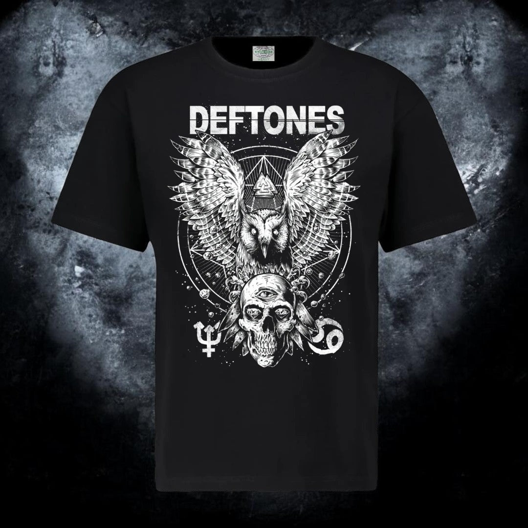 Deftones Owl Skull T-shirt