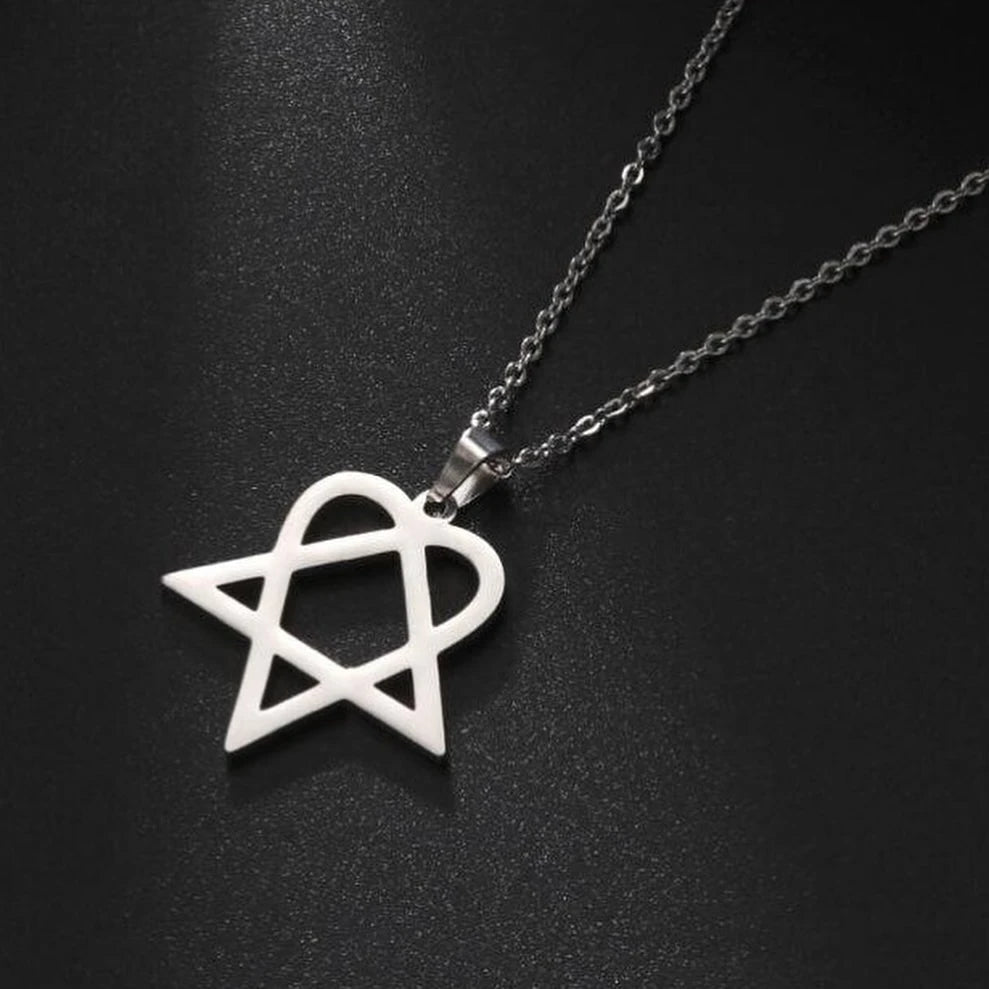 Heartagram Him Necklace
