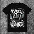 We Rock heavyweight black cotton t-shirt with a relaxed fit and premium 230 GSM fabric texture.