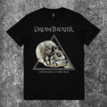 We Rock black Dream Theater Distance Over Time album t-shirt on a textured grey background