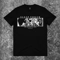 We Rock Sleep Token Take Me Back To Eden black heavyweight 100% cotton graphic t-shirt with a relaxed fit.